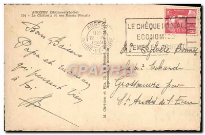 Castelo de Angers — seus Baluartes Floridos — Editor Emceka — Verso