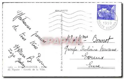 Rocamadour — Drzwi Figuier — Spółka Sztuk Fotomechanicznych — Rewers