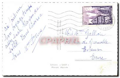 La Délivrande — A Basílica, A Virgem Negra, Panorama — Edições Gaby — Verso