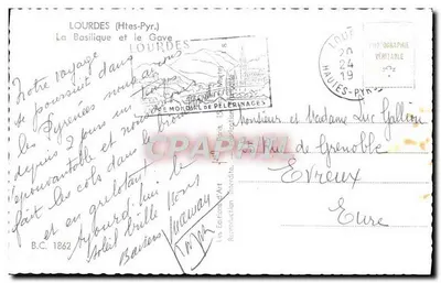 Lourdes (Hautes-Pyrénées) — Bazylika i Gave — Wydawnictwo Sztuki — Rewers