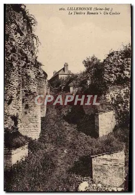Lillebonne (Seine-Inf.) — O Teatro Romano - Um Corredor — Editor: J. Baylet