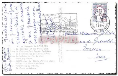 Lourdes — vista panorâmica — editor Van Laeze — Verso