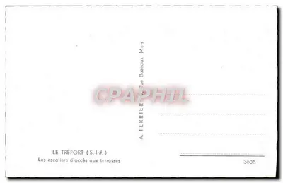 Le Tréport (S.-Inf.) — Schody prowadzące na tarasy — A. Terrier, n° 3606 — Rewers