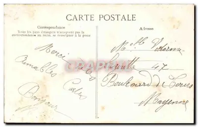 Saint-Malo — O Túmulo de Châteaubriand em um Dia de Tempestade — Côte d’Émeraude, n° 2032 — Verso