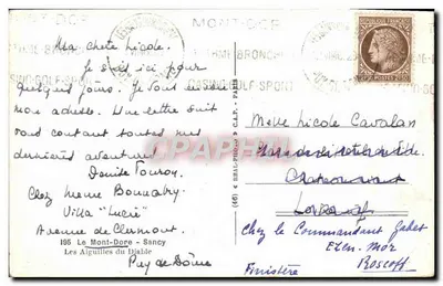 Cable-car delle Aiguilles du Diable — Mont-Blanc — editore C.A.P. — Verso