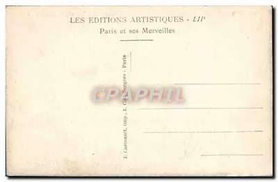 PARIS - Parc des Buttes-Chaumont — Der Hängebrücke, der See und der Aussichtspunkt — LIP — Rückseite