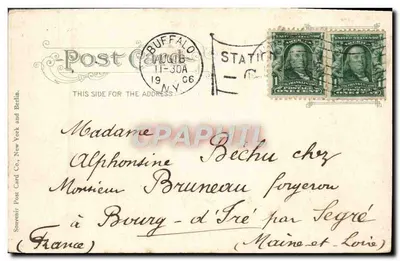74th Regiment Armory — Buffalo, N.Y. — Souvenir Post Card Co., New York and Berlin — Rewers