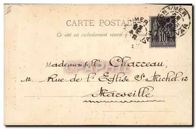 Explosão de torpedo — Chantillon (cielatilles) — Fot. A. Bongault, Toulon-sur-Mer — Verso