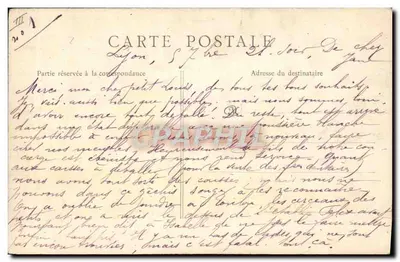 Lyon — Le Cours Morand — R. Paris, n°860 — Verso