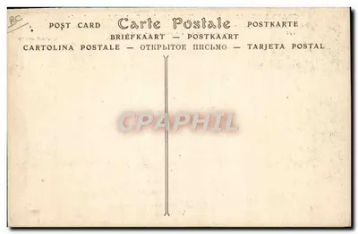Grande Semana de Aviação da Champagne — Eugène LeFebvre pilotando um Biplano Wright — Agosto 1909 — Verso