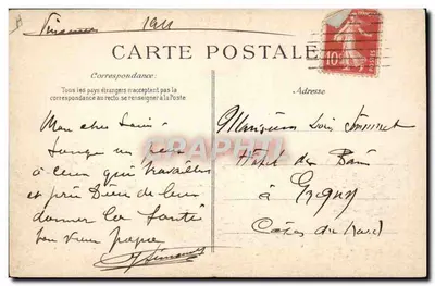 Vincennes - Morin, sobre monoplan Blériot — Circuito Europeu (18 de junho - 2 de julho de 1911) — Verso