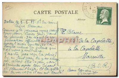 Avión FARMAN de transporte — Toulouse — editor Blichet & Masson — Reverso