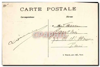 Os Pioneiros do Ar — O aviador francês BLÉRIOT, montado em avião Blériot motor Anzani 25 HP — Verso