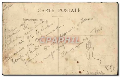Das Sommer-Flugzeug, geflogen von Legagneux — n° 1402 — J. Hauser, Paris — Rückseite