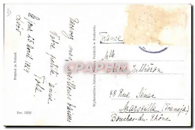 Venus — P. Stachiewicz pinx. — Wydawnictwo Salony Polskich w Krakowie, Serie 152/6 — Rückseite
