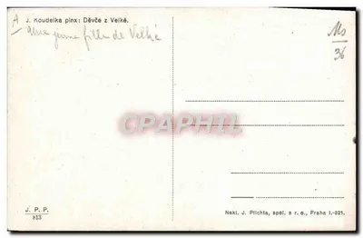 Giovane ragazza di Velké — J. Koudelka — N° 36 — Verso