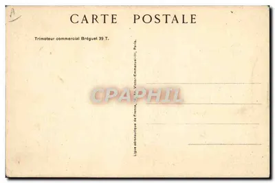 Trimotor comercial Bréguet 39 T — Foto Bréguet — Ligue aéronautique de France — Reverso