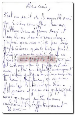 Vila nevada — cena de Natal — desenho de M. Secceir — Verso