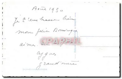 Genève. De Baai, de Waterfontein en de Mont-Blanc — Uitgave ARTONGE, n°59 — Achterkant