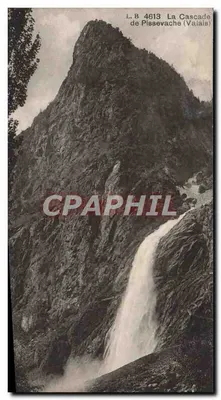A Cascata de Pissevache (Valais) — L.B. 4613 — Edições Louis Burgy & Cie, Lausanne