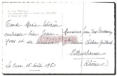 As estivantes no Massif das ROUSSES — O Jura Pittoresco — FOTO COUBIER MACON — Verso