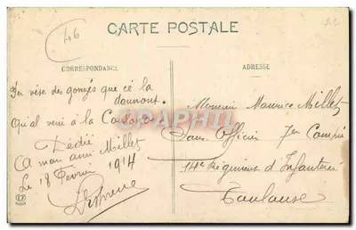 O Gouffre do Rébillon entre Rocamadour e Périgord — Editor: Imprensa Geral Limoges, n° 62 — Verso