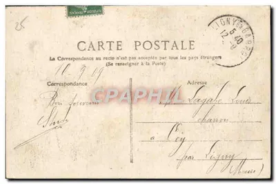 Besançon — Ogólny widok, zrobiony z Bregille — wydawca Rue Batlant — Rewers