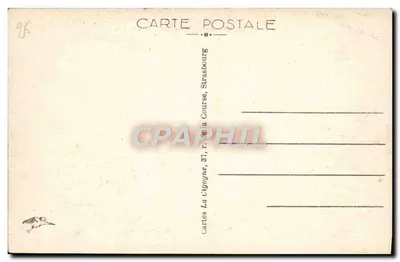 Besançon-les-Bains — Dolina Malate — Karty La Cigogne, Strasbourg — Rewers