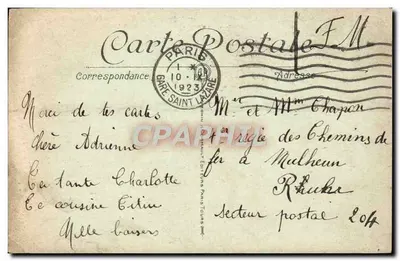 St-GERMAIN en-LAYE (S.-et-O.) — "L'Amour et la Folie" Avenida Henri II — A. P. — Verso