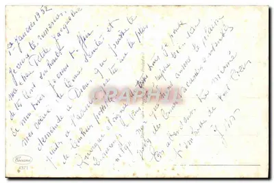 Zamieczony wioska alpiski — scena Bożego Narodzenia — wydawca Bocamei n°4371 — Rewers