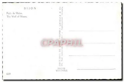 Poço de Moisés — Dijon — Edições de Luxo Lavelle & Cie — Verso