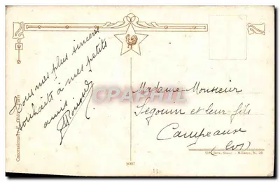 Paisagem invernal — Boa Ano — Concessionário F. Ghio, Paris, N. 5007 — Verso