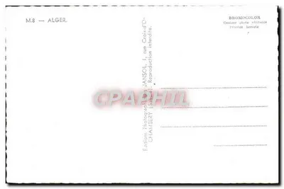Argélia — Lembrança de Argel — Edições Jansol — Verso