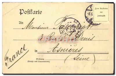 Köln — ogólny widok rzeki i katedry — wydawca Leo Kuhnen, nr 1 — Rewers