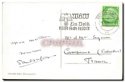 Berlin. Pomnik dla poległych w wojnie światowej — 5415/5999 Echte Photographie — Rewers