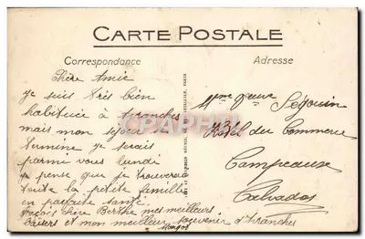 Avranches - Widok na katedrę Notre-Dame i zakład St-Joseph - ND — Rewers