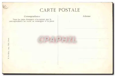 Funerais das vítimas do encouraçado "Gloire" em Toulon — Les Marines, o Clergé na frente do cortejo — Editor R. Le Dœy, Paris — Verso