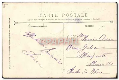 Catastrofe del Cacciatorpediniere LIBERTÉ — 25 Settembre 1911 — Fototipia Marius Bar, Tolone — Verso