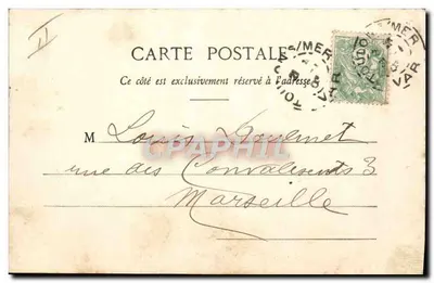 Toulon - « Couronne » - O Lavado do Pontão — Cliché Giraud, n°150 — Verso