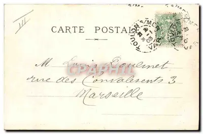 Exercício de canhão — (Coutonne) — M. Bar, fot. Toulon — Verso