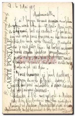 I nostri eroi dell'aria — Mitragliatrice a bordo di un monoplano — GEO 1915 — Verso