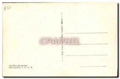 Moto-planeur S.F.A.N. — ISTRES-AVIATION — editor S.F.A.N. — Reverso
