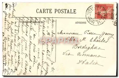 Wilbur Wright — Auf dem Camp Auvours — LL. — N°12 — Rückseite