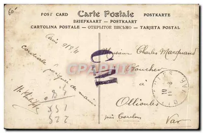 Historia lotnictwa — Widok z trzeciego piętra Wieży Eiffla — ND Phot. — Rewers
