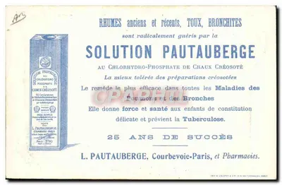 Monoplan Train — Circuito Europeu, Junho-Julho 1911 — Solução Pautauberger — Verso