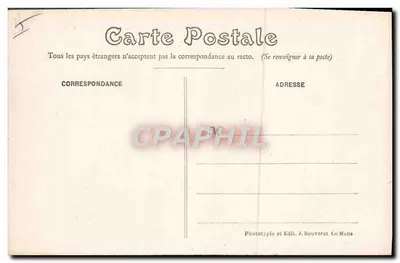Zamek Bouloire — Trasa Sarthe 1906 — Przed Bouloire — Rewers