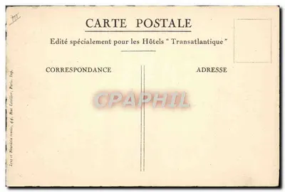 Rondrit van het Grand Erg — Pauze voor het lunchen — Speciaal uitgegeven voor de Hotels "Transatlantique" — Achterkant