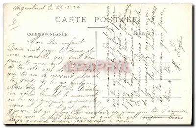 Moisson — Dirigible République w locie — Cliché Bertran, wyd. Mantes — Rewers
