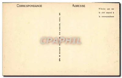 Bourges — Façada Pałacu Jacques-Cœur — Imp. Levy & Litellier, Paryż — Rewers