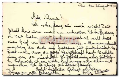 Viena, monumento a Johann Strauss — editor V. S. A. Wien, n° 1047 — Verso